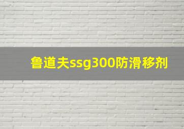 鲁道夫ssg300防滑移剂