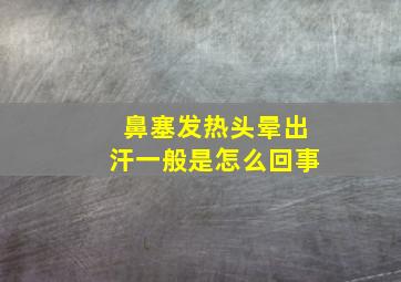 鼻塞发热头晕出汗一般是怎么回事