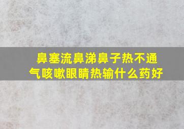 鼻塞流鼻涕鼻子热不通气咳嗽眼睛热输什么药好